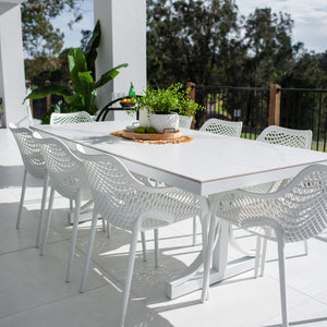 best-outdoor-furniture-Roma XL Malibu - 9pce (215x100) - Outdoor Dining Set #color_WHITE