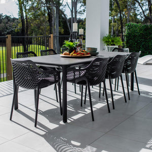 best-outdoor-furniture-Roma XL York - 9pce (220x100) - Outdoor Dining Set #color_BLACK-GREY