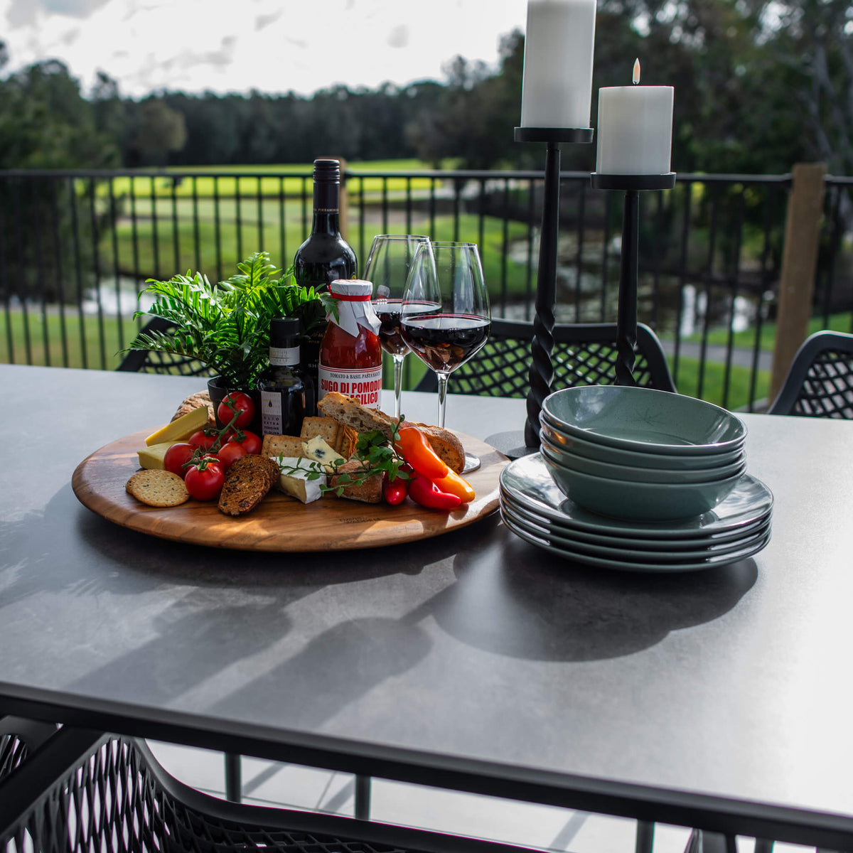 best-outdoor-furniture-Roma XL York - 9pce (220x100) - Outdoor Dining Set #color_BLACK-GREY