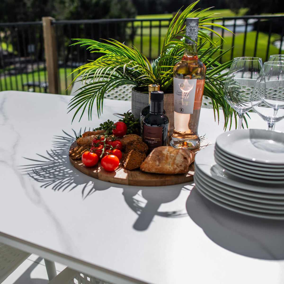 best-outdoor-furniture-Roma York - 9pce (220x100) - Outdoor Dining Set #color_WHITE-GREY