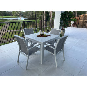 best-outdoor-furniture-Shelby - Alum Slat - 5pce Outdoor Dining Set (90cm)