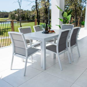 best-outdoor-furniture-Shelby Aria - 7pce (150x80) - Outdoor Dining Set #color_WHITE
