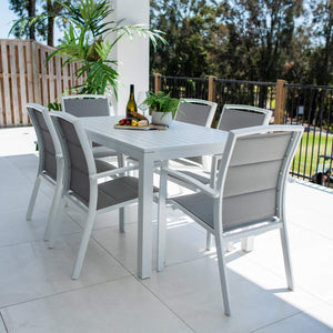 best-outdoor-furniture-Shelby Aria - 7pce (150x80) - Outdoor Dining Set #color_WHITE