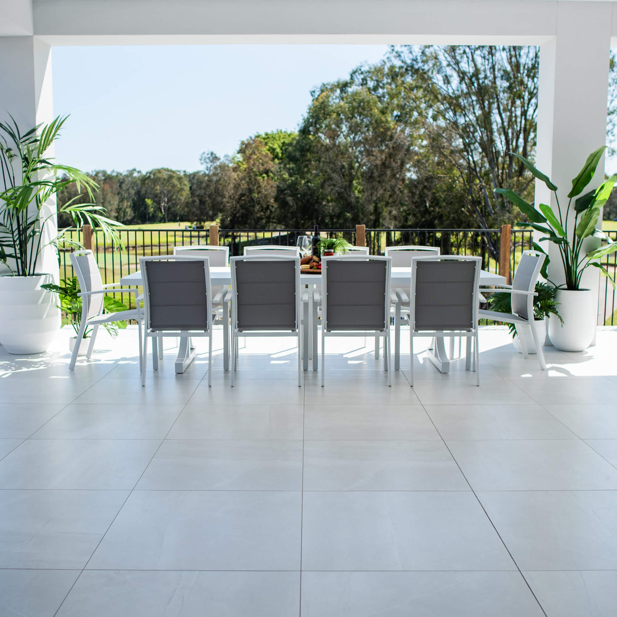 best-outdoor-furniture-Shelby Bergen - 11pce (280x100) - Outdoor Dining Set #color_WHITE