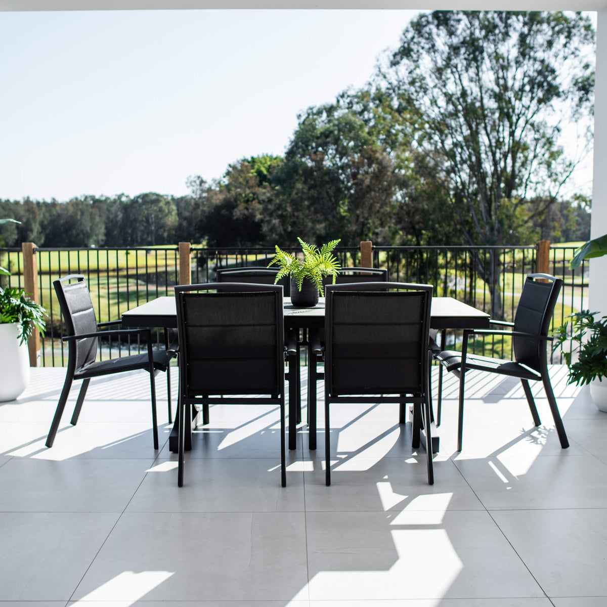 best-outdoor-furniture-Shelby Ceramic - 7pce (180x100) - Outdoor Dining Set #color_BLACK