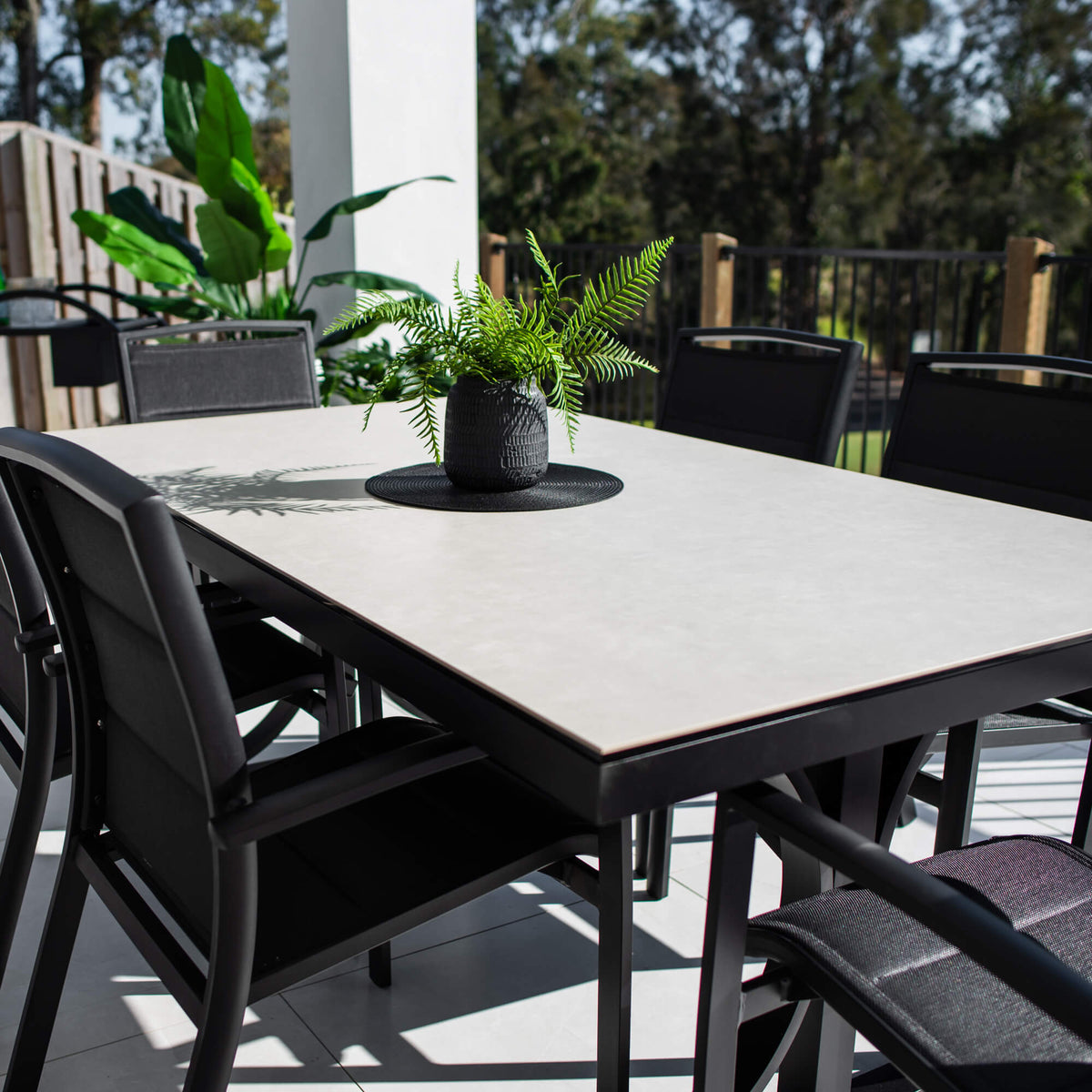 best-outdoor-furniture-Shelby Ceramic - 7pce (180x100) - Outdoor Dining Set #color_BLACK