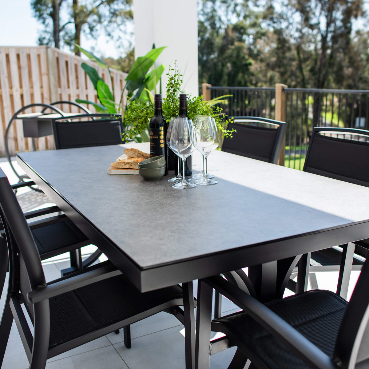 best-outdoor-furniture-Shelby Chester Moon - 7pce (180x100) - Outdoor Dining Set #color_BLACK