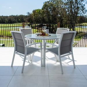 best-outdoor-furniture-Shelby Coventry - 5pce (105x105) - White/Grey Outdoor Dining Set #color_WHITE