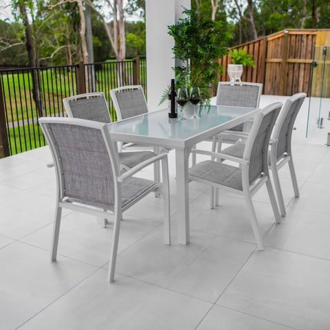 Shelby Hudson - 7pce Outdoor Dining Set (150cm)