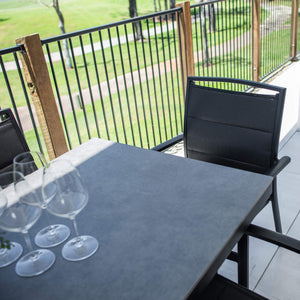 best-outdoor-furniture-Shelby Malibu - 7pce (150x80) - Outdoor Dining Set #color_BLACK