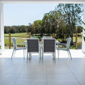 best-outdoor-furniture-Shelby Malibu - 7pce (150x80) - Outdoor Dining Set #color_WHITE