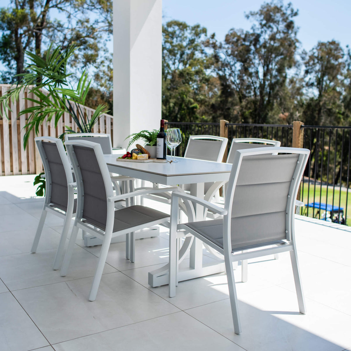 best-outdoor-furniture-Shelby Malibu - 7pce (150x80) - Outdoor Dining Set #color_WHITE