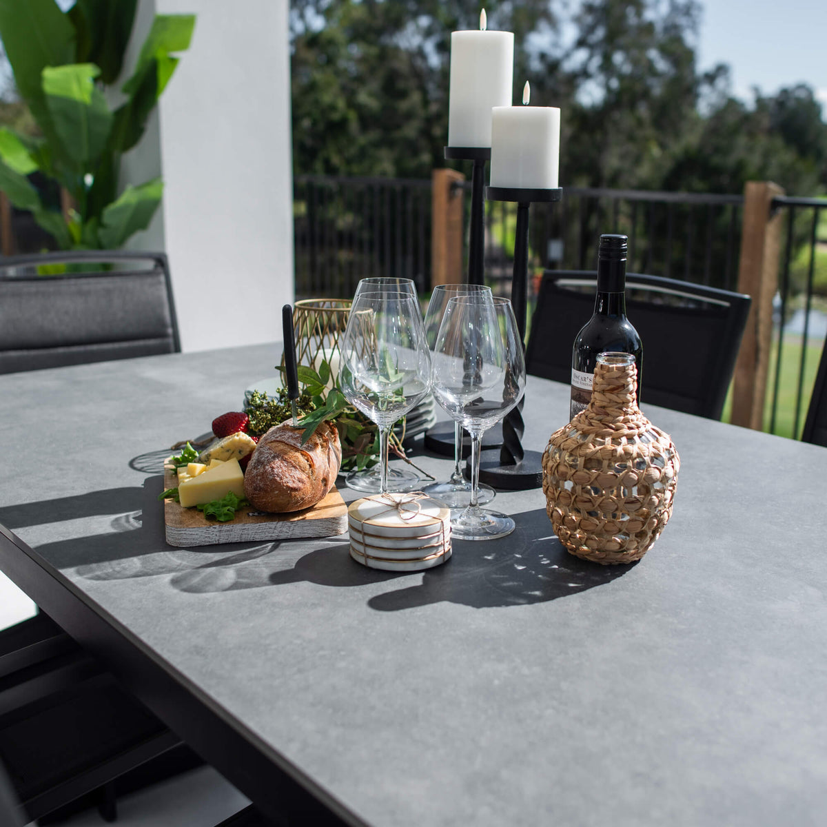 best-outdoor-furniture-Shelby Malibu - 7pce (180x100) - Outdoor Dining Set #color_BLACK