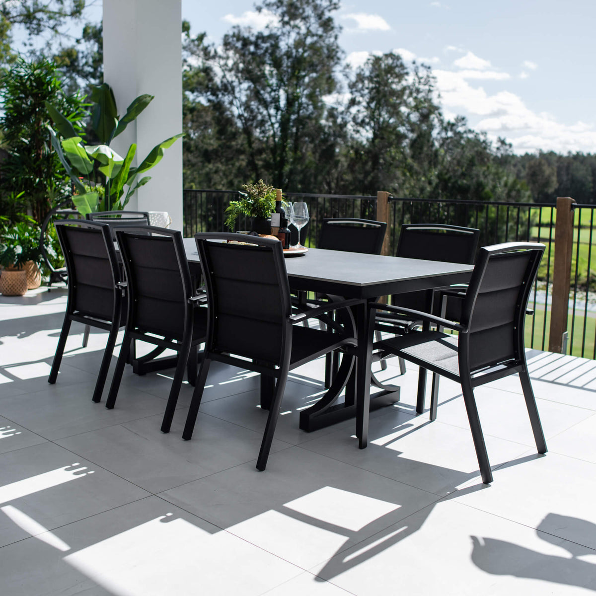 best-outdoor-furniture-Shelby Malibu - 9pce (215x100) - Outdoor Dining Set #color_BLACK