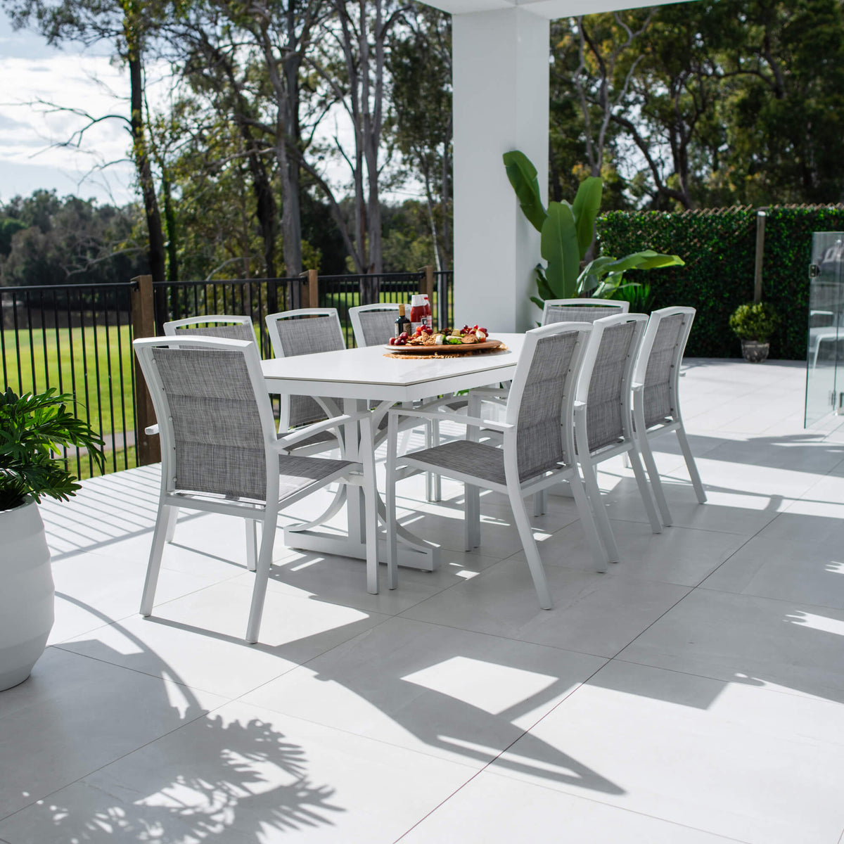 best-outdoor-furniture-Shelby Malibu - 9pce (215x100) - Outdoor Dining Set #color_WHITE