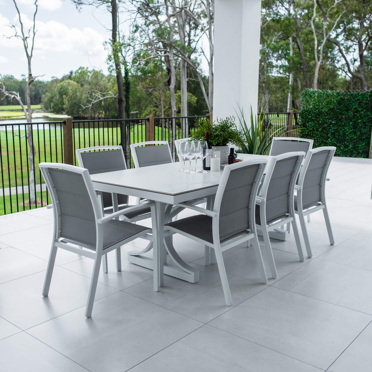 best-outdoor-furniture-Shelby Malibu - 9pce (215x100) - Outdoor Dining Set #color_WHITE