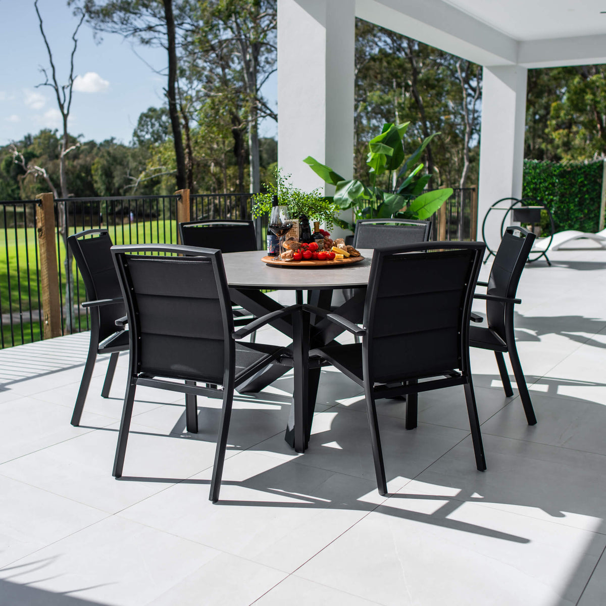 best-outdoor-furniture-Shelby Malibu Round - 7pce (150x150) - Outdoor Dining Set #color_BLACK