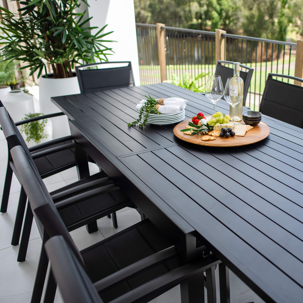 best-outdoor-furniture-Shelby Nara Extension - 11pce (270x102) - Outdoor Dining Set #color_BLACK