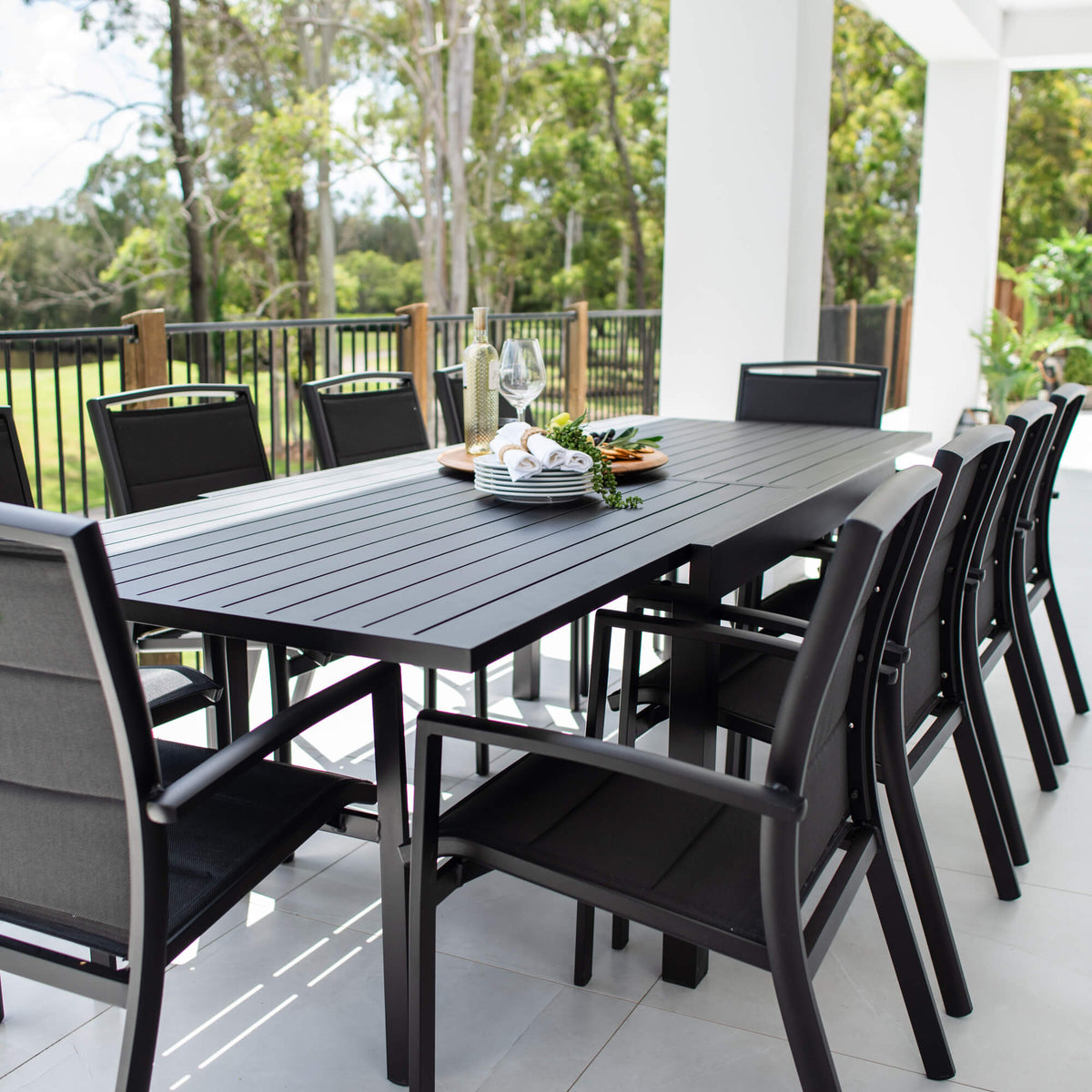 best-outdoor-furniture-Shelby Nara Extension - 11pce (270x102) - Outdoor Dining Set #color_BLACK