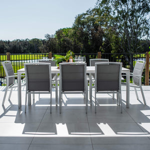 best-outdoor-furniture-Shelby York - 9pce (220x100) - Outdoor Dining Set Set #color_WHITE-GREY