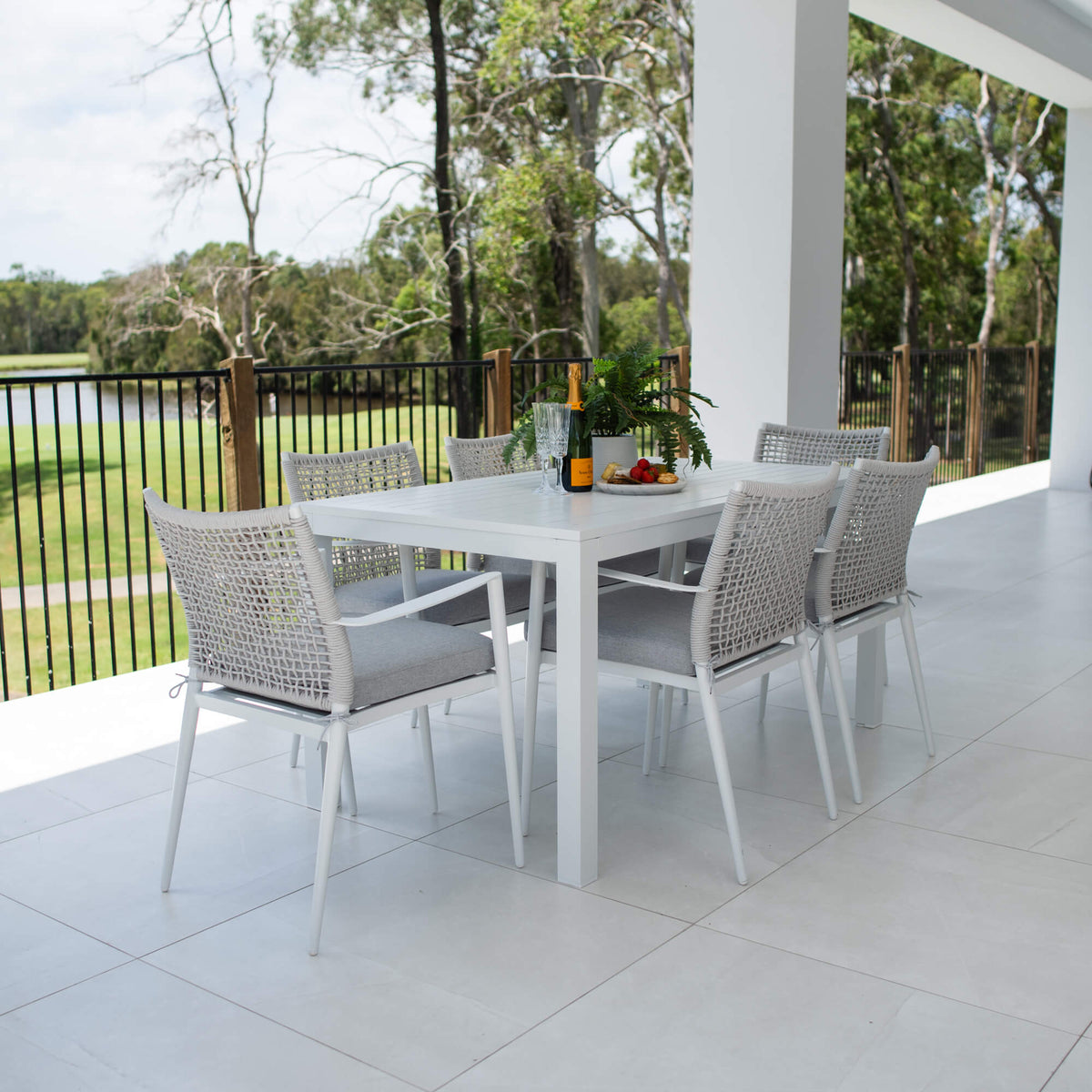best-outdoor-furniture-Vienna Rope Aria - 7pce (150x80) - Outdoor Dining Set #color_WHITE