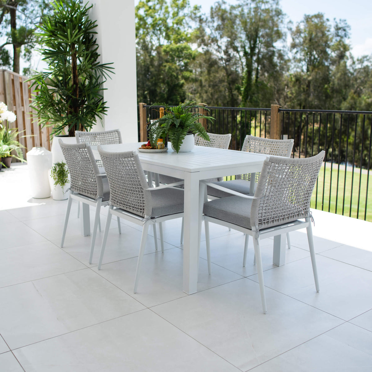 best-outdoor-furniture-Vienna Rope Aria - 7pce (150x80) - Outdoor Dining Set #color_WHITE