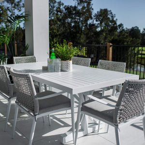 best-outdoor-furniture-Vienna Rope - Bergen Moon Slat - 7pce Outdoor Dining Set (180cm) #color_WHITE