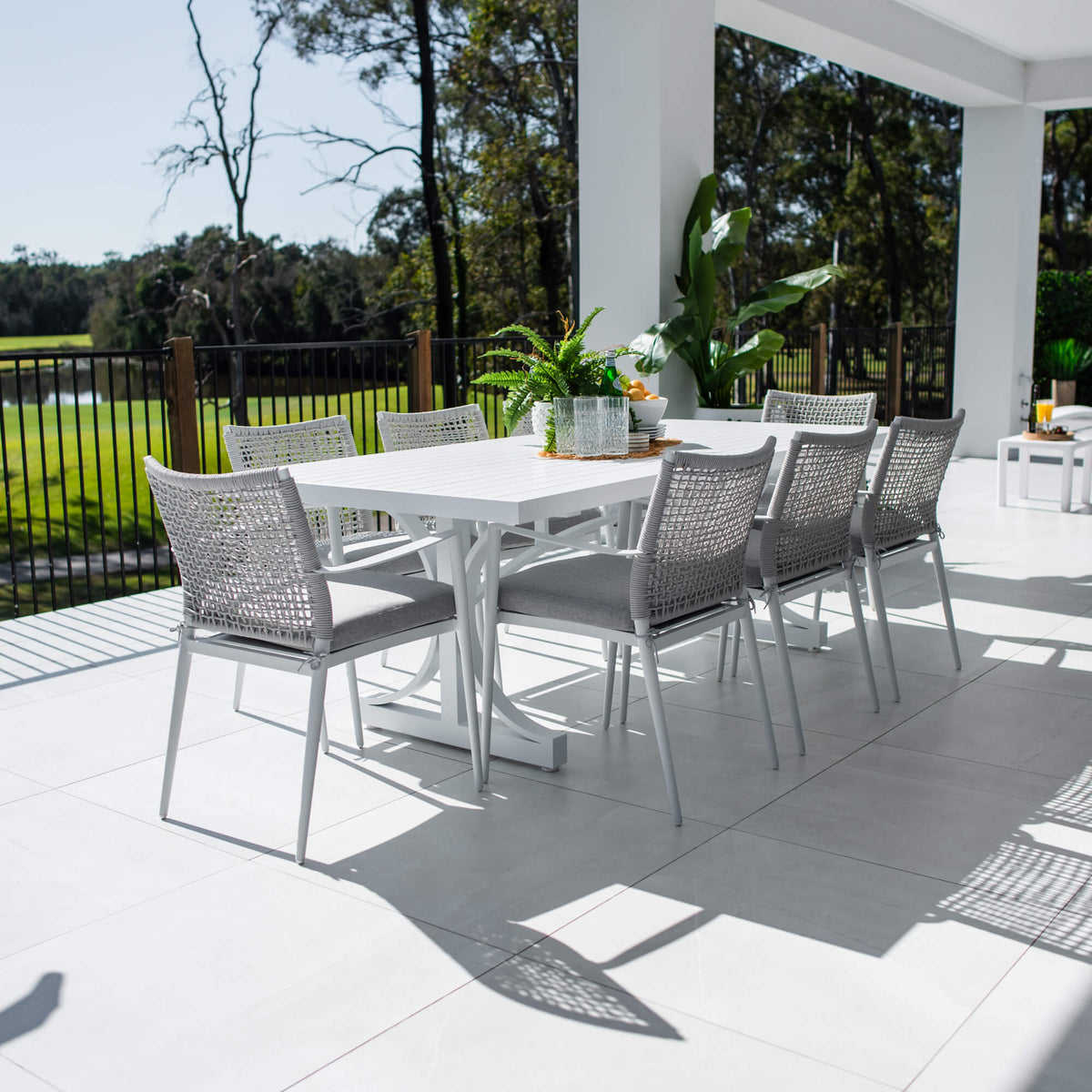 best-outdoor-furniture-Vienna Rope Bergen - 9pce (220x100) - Outdoor Dining Set #color_WHITE