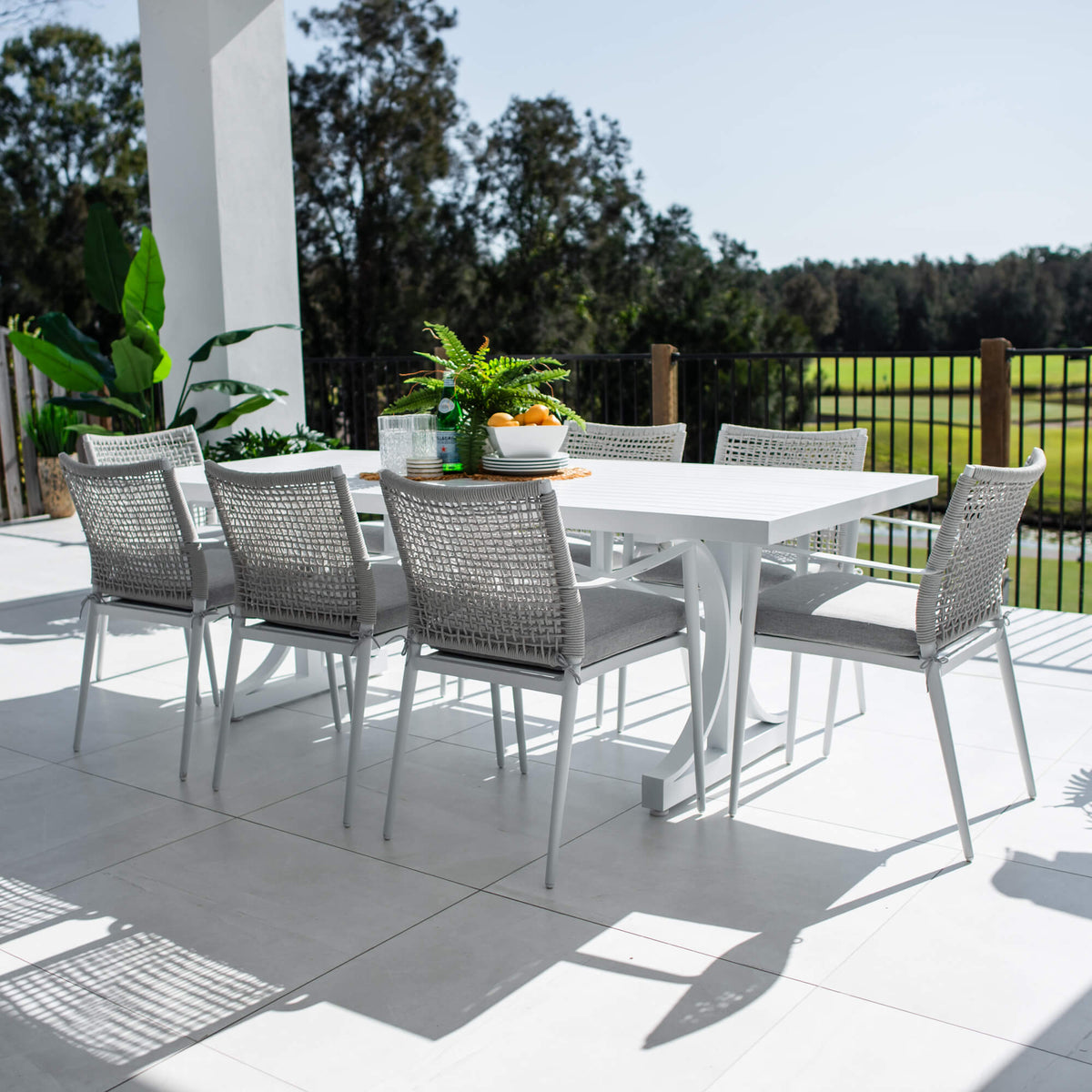 best-outdoor-furniture-Vienna Rope Bergen - 9pce (220x100) - Outdoor Dining Set #color_WHITE