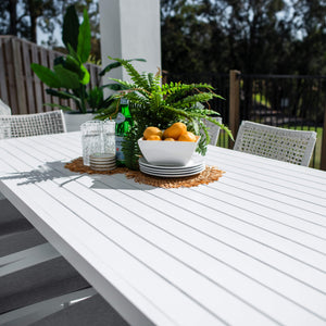 best-outdoor-furniture-Vienna Rope Bergen - 9pce (220x100) - Outdoor Dining Set #color_WHITE
