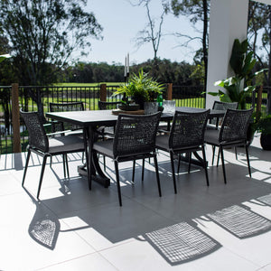 best-outdoor-furniture-Vienna Rope Bergen - 9pce (220x100) - Outdoor Dining Set #color_BLACK