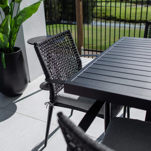 best-outdoor-furniture-Vienna Rope Bergen - 9pce (220x100) - Outdoor Dining Set #color_BLACK