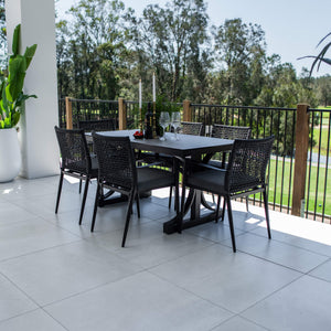 best-outdoor-furniture-Vienna Rope Chester Moon - 7pce (150x80) - Outdoor Dining Set #color_BLACK