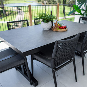 best-outdoor-furniture-Vienna Rope Chester Moon - 7pce (180x100) - Outdoor Dining Set #color_BLACK