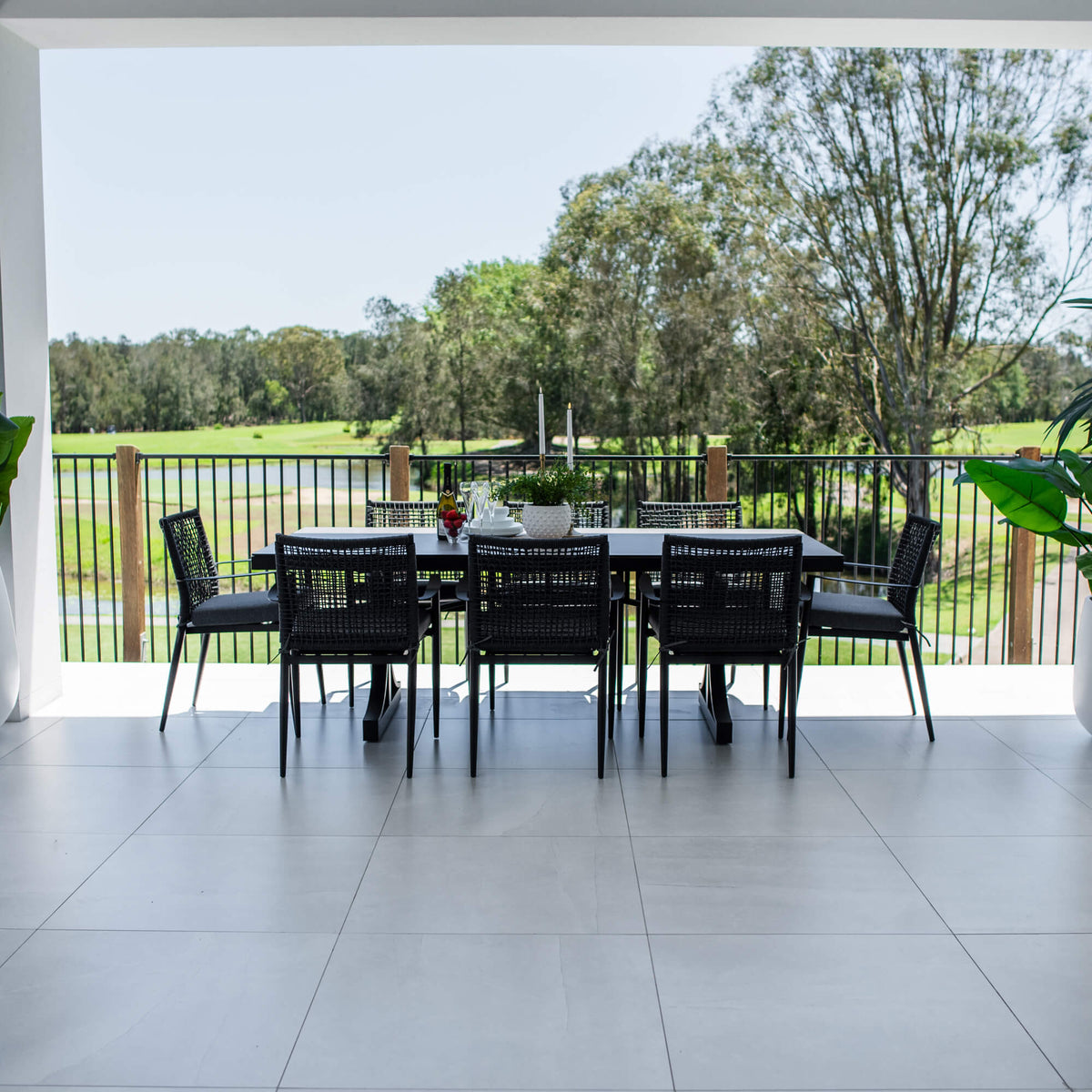 best-outdoor-furniture-Vienna Rope Chester Moon - 9pce (215x100) - Outdoor Dining Set #color_BLACK