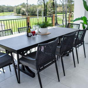 best-outdoor-furniture-Vienna Rope Chester Moon - 9pce (215x100) - Outdoor Dining Set #color_BLACK