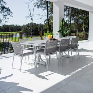 best-outdoor-furniture-Vienna Rope Chester Moon - 9pce (215x100) - Outdoor Dining Set #color_WHITE