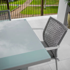best-outdoor-furniture-Vienna Rope - Coast Moon - 7pce Outdoor Dining Set (180cm) White Grey