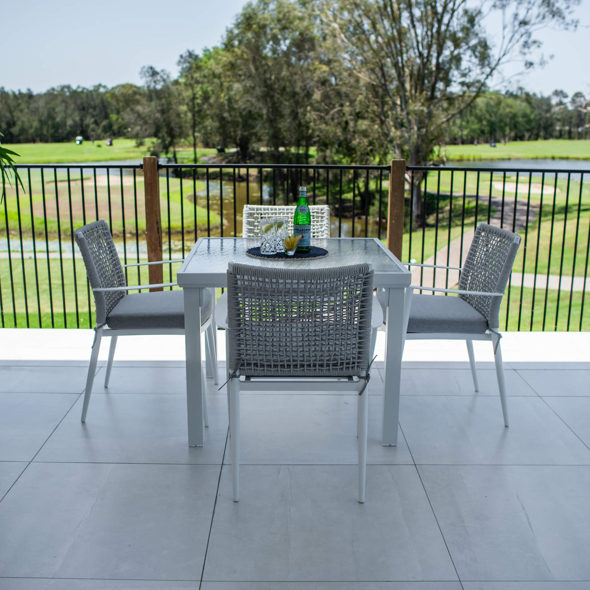 best-outdoor-furniture-Vienna Rope Hudson - 5pce (90x90) - White/Grey Outdoor Dining Set #color_WHITE