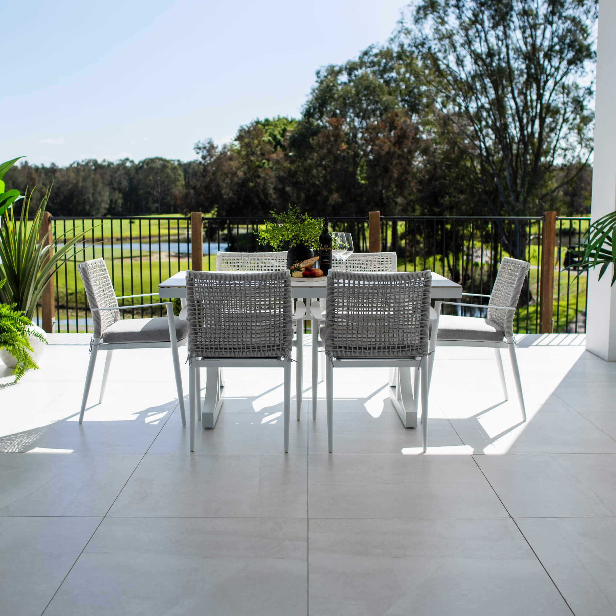 best-outdoor-furniture-Vienna Rope Malibu - 7pce (150x80) - Outdoor Dining Set #color_WHITE