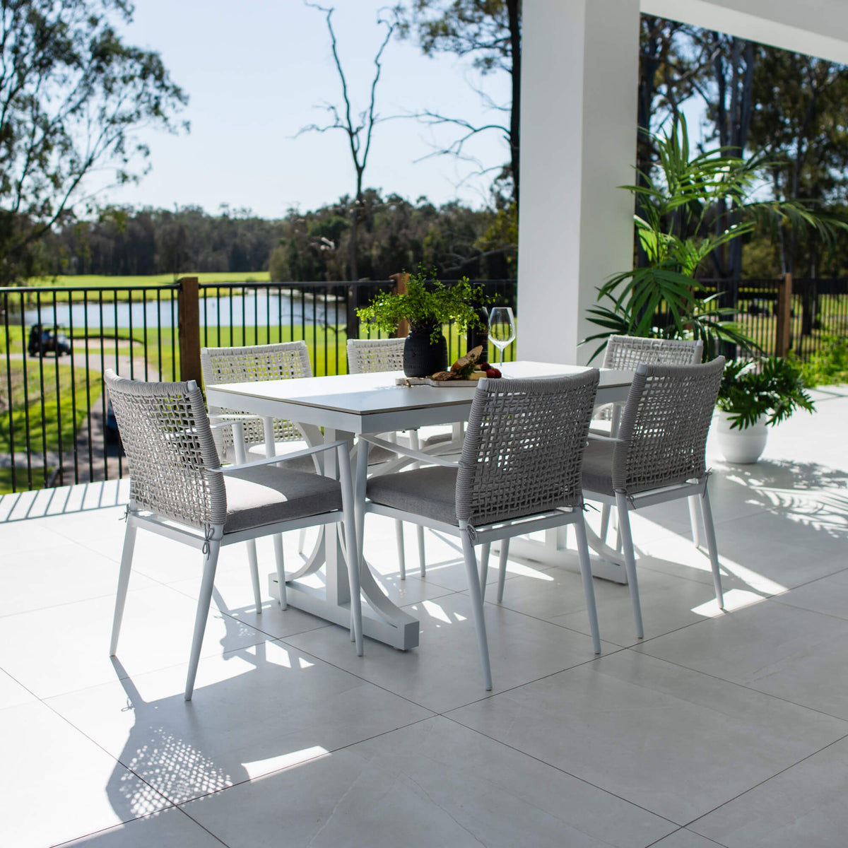 best-outdoor-furniture-Vienna Rope Malibu - 7pce (150x80) - Outdoor Dining Set #color_WHITE