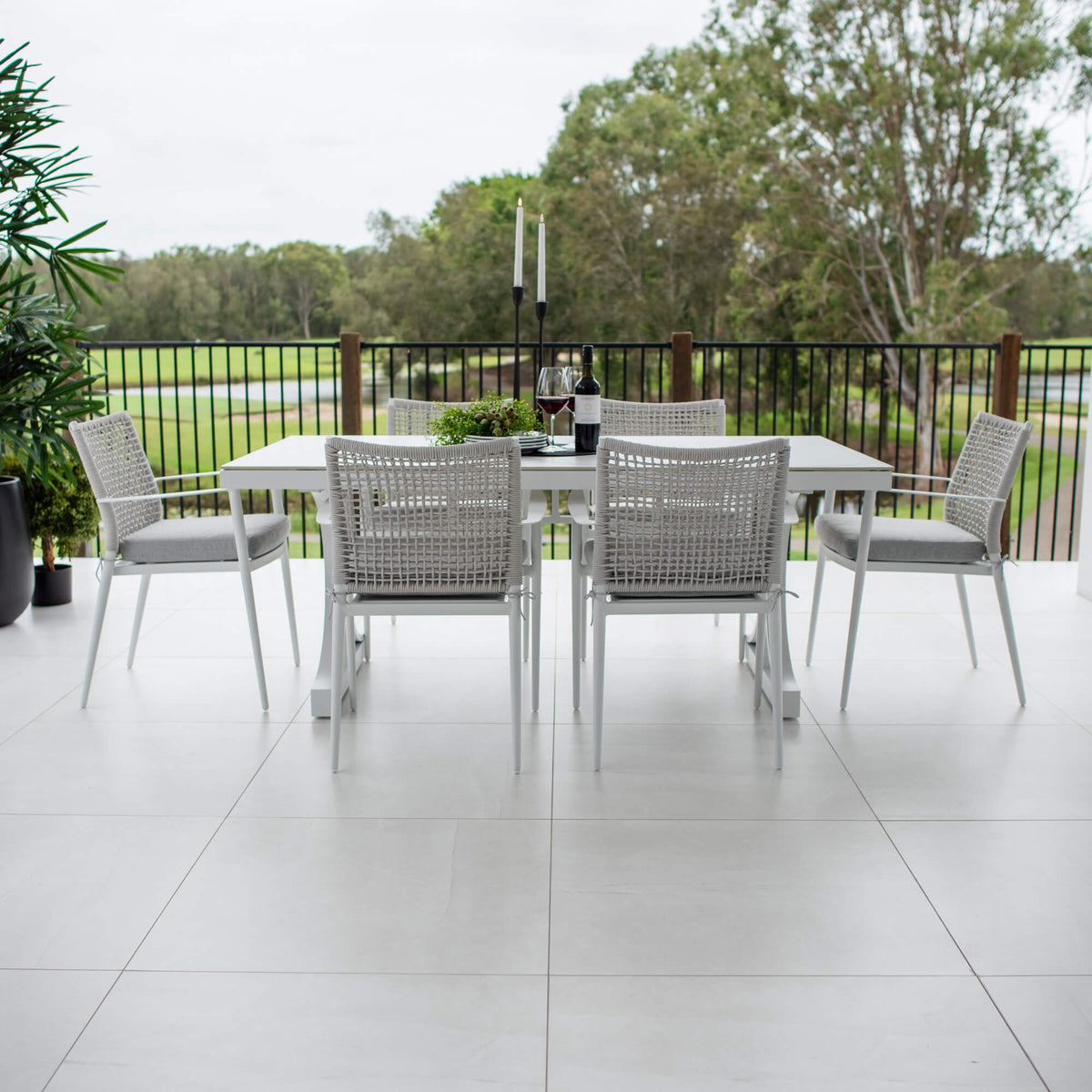 best-outdoor-furniture-Vienna Rope Malibu - 7pce (180x100) - Outdoor Dining Set #color_WHITE