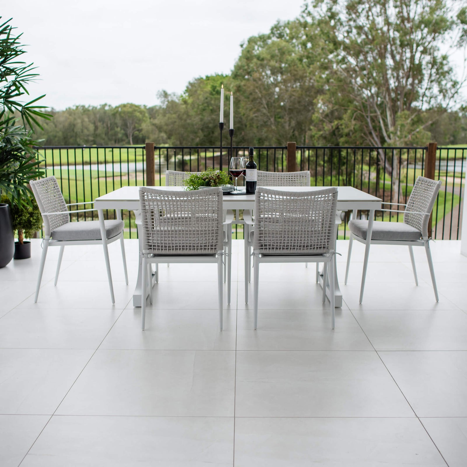 best-outdoor-furniture-Vienna Rope Malibu - 7pce (180x100) - Outdoor Dining Set #color_WHITE