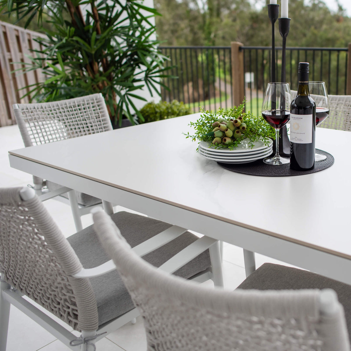 best-outdoor-furniture-Vienna Rope Malibu - 7pce (180x100) - Outdoor Dining Set #color_WHITE