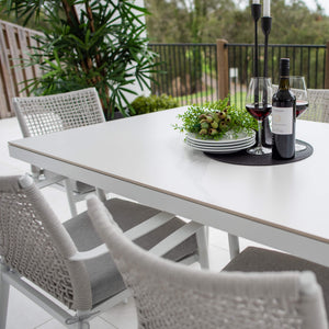 best-outdoor-furniture-Vienna Rope Malibu - 7pce (180x100) - Outdoor Dining Set #color_WHITE