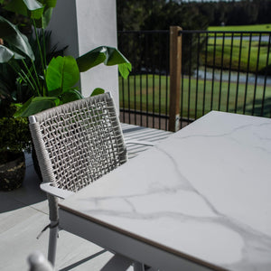 best-outdoor-furniture-Vienna Rope - Sinter Coastmoon - 9pce Outdoor Dining Set (215cm) WhiteTop on White Frame #color_WHITE
