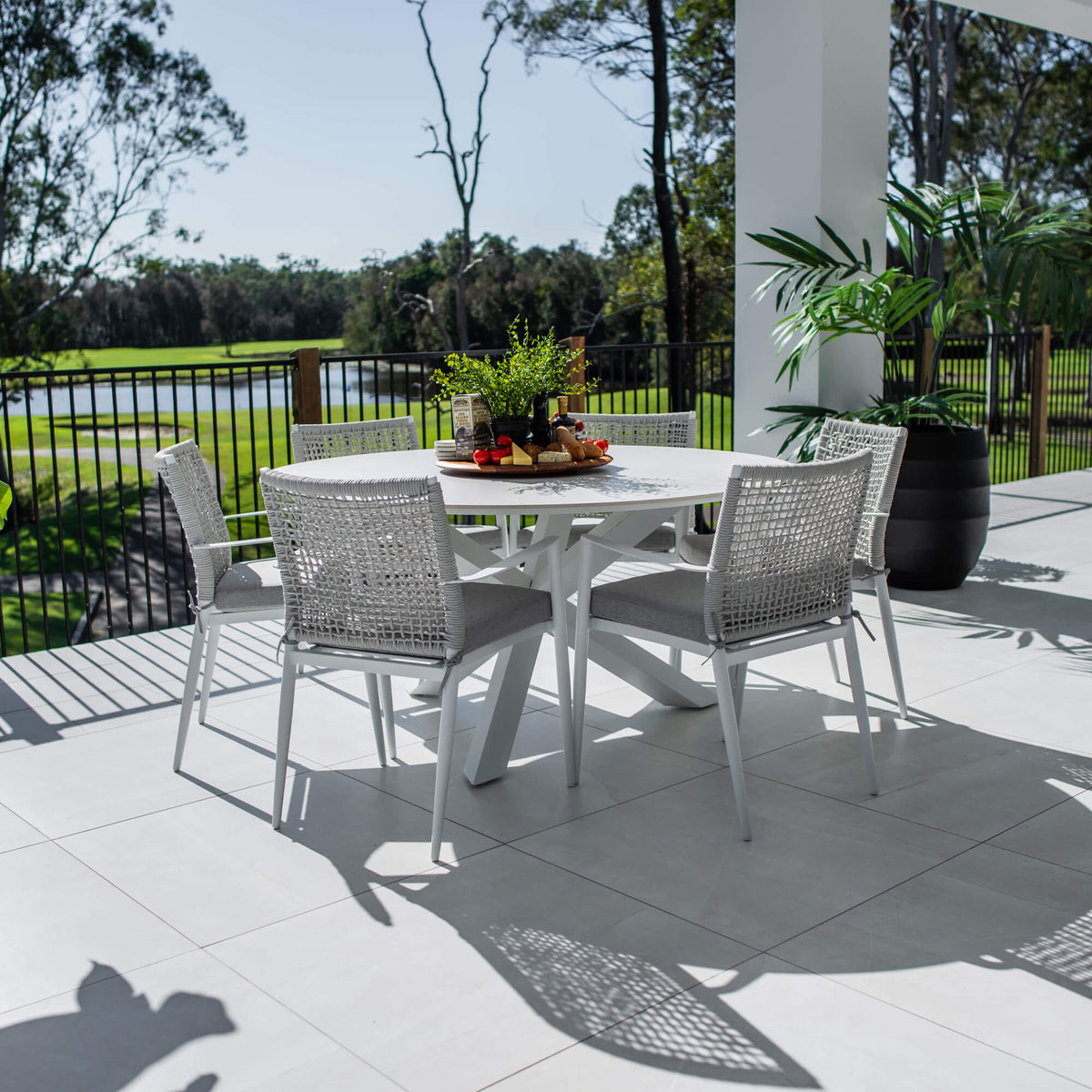 best-outdoor-furniture-Vienna Rope Malibu Round - 7pce (150x150) - Outdoor Dining Set #color_WHITE 