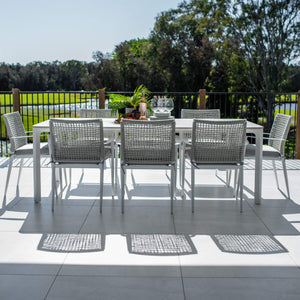 best-outdoor-furniture-Vienna Rope York - 9pce (220x100) - Outdoor Dining Set #color_WHITE-GREY