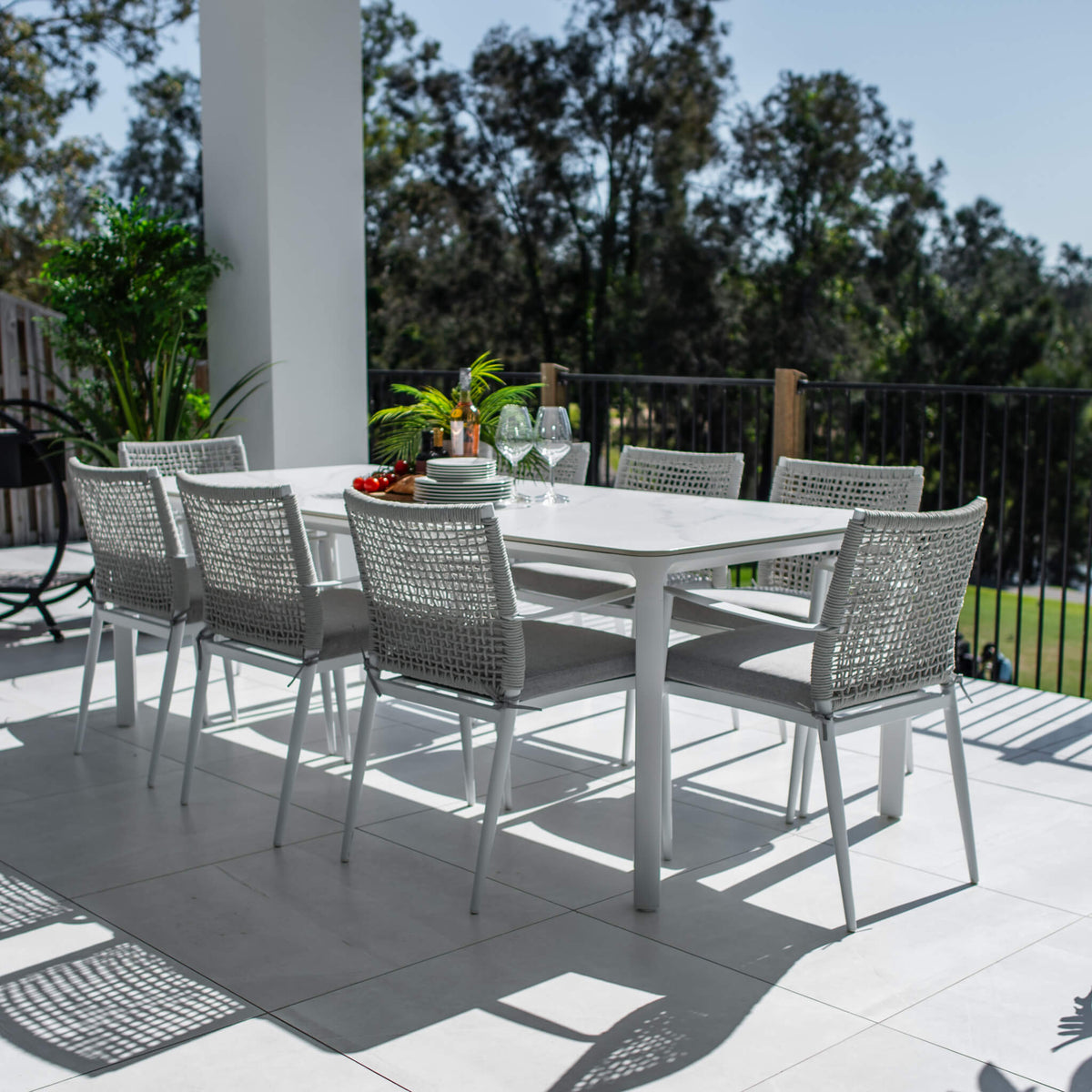 best-outdoor-furniture-Vienna Rope York - 9pce (220x100) - Outdoor Dining Set #color_WHITE-GREY