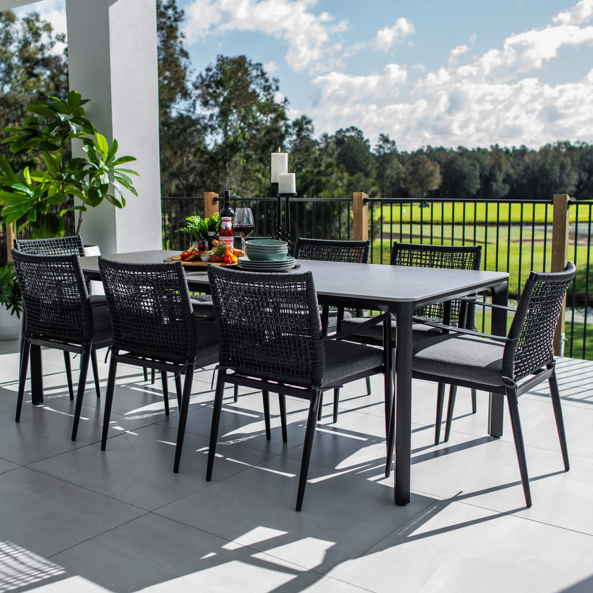 best-outdoor-furniture-Vienna Rope York - 9pce (220x100) - Outdoor Dining Set #color_BLACK-CHARCOAL